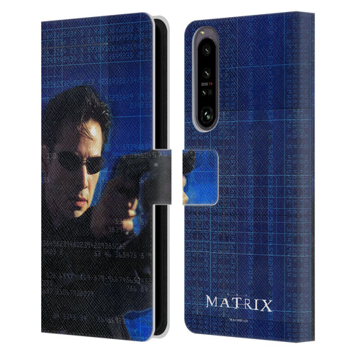 The Matrix Key Art Neo 1 Leather Book Wallet Case Cover For Sony Xperia 1 IV