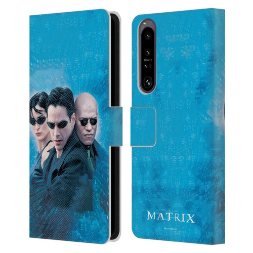The Matrix Key Art Group 3 Leather Book Wallet Case Cover For Sony Xperia 1 IV