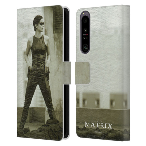 The Matrix Key Art Trinity Leather Book Wallet Case Cover For Sony Xperia 1 IV