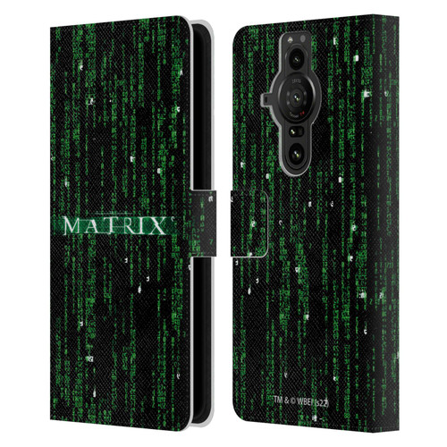 The Matrix Key Art Codes Leather Book Wallet Case Cover For Sony Xperia Pro-I