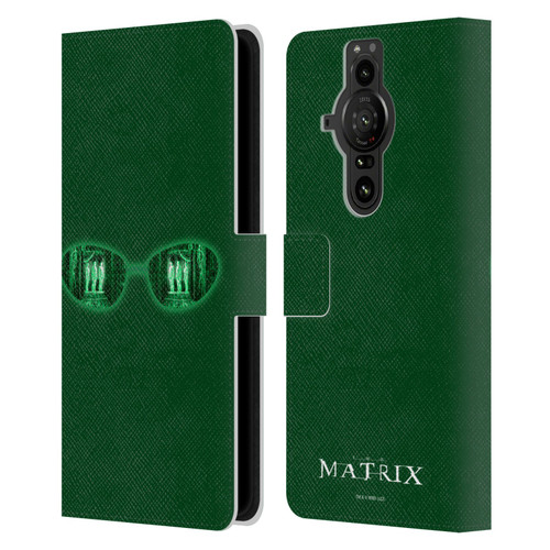 The Matrix Key Art Glass Leather Book Wallet Case Cover For Sony Xperia Pro-I