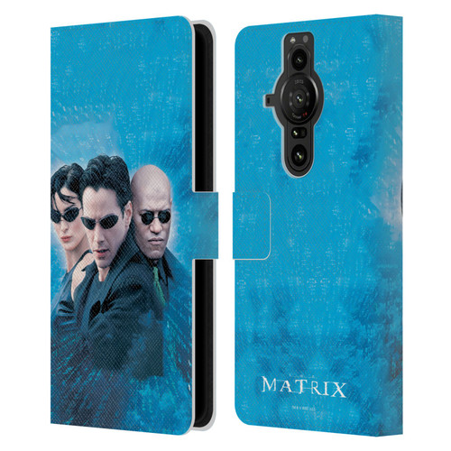 The Matrix Key Art Group 3 Leather Book Wallet Case Cover For Sony Xperia Pro-I
