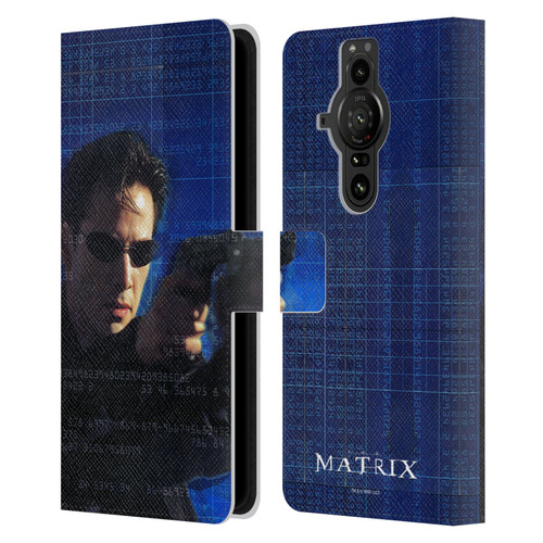 The Matrix Key Art Neo 1 Leather Book Wallet Case Cover For Sony Xperia Pro-I