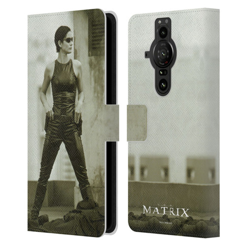 The Matrix Key Art Trinity Leather Book Wallet Case Cover For Sony Xperia Pro-I