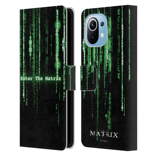 The Matrix Key Art Enter The Matrix Leather Book Wallet Case Cover For Xiaomi Mi 11