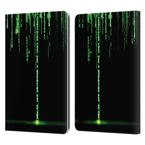 The Matrix Revolutions Key Art Everything That Has Beginning Leather Book Wallet Case Cover For Amazon Kindle Paperwhite 1 / 2 / 3