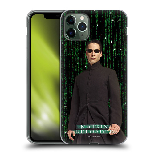 The Matrix Reloaded Key Art Neo 1 Soft Gel Case for Apple iPhone 11 Pro Max