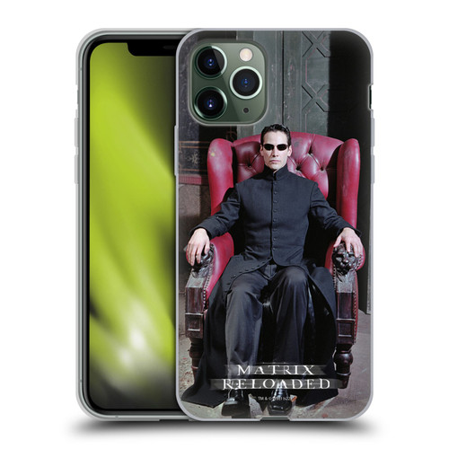 The Matrix Reloaded Key Art Neo 4 Soft Gel Case for Apple iPhone 11 Pro