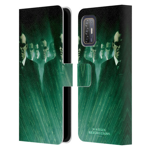 The Matrix Revolutions Key Art Smiths Leather Book Wallet Case Cover For HTC Desire 21 Pro 5G