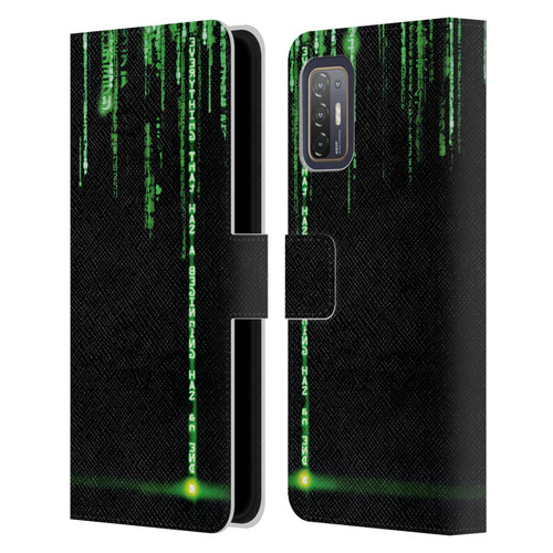 The Matrix Revolutions Key Art Everything That Has Beginning Leather Book Wallet Case Cover For HTC Desire 21 Pro 5G