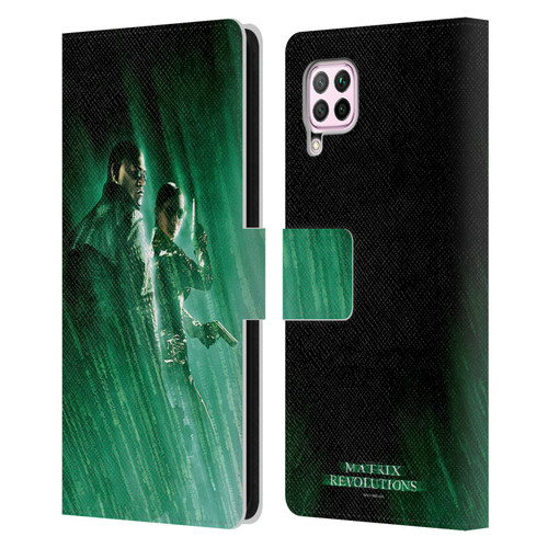 The Matrix Revolutions Key Art Morpheus Trinity Leather Book Wallet Case Cover For Huawei Nova 6 SE / P40 Lite