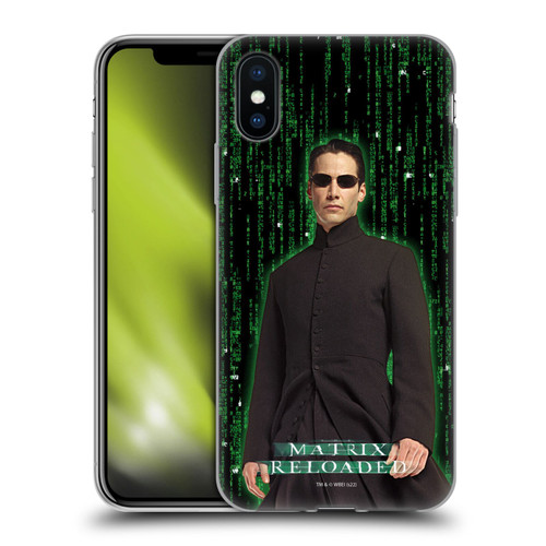 The Matrix Reloaded Key Art Neo 1 Soft Gel Case for Apple iPhone X / iPhone XS