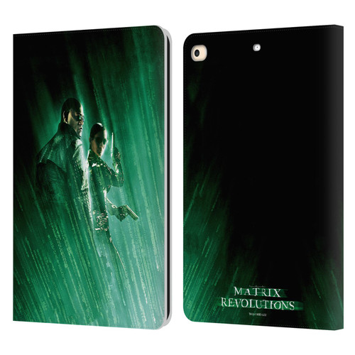 The Matrix Revolutions Key Art Morpheus Trinity Leather Book Wallet Case Cover For Apple iPad 9.7 2017 / iPad 9.7 2018