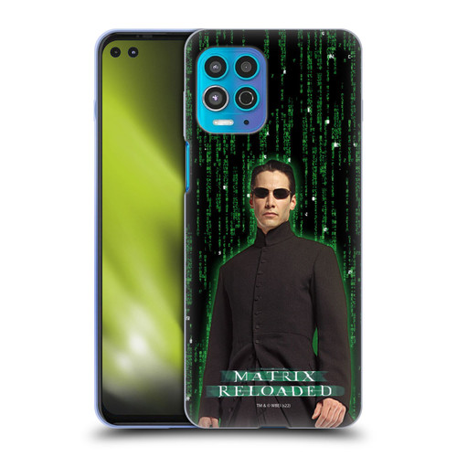 The Matrix Reloaded Key Art Neo 1 Soft Gel Case for Motorola Moto G100