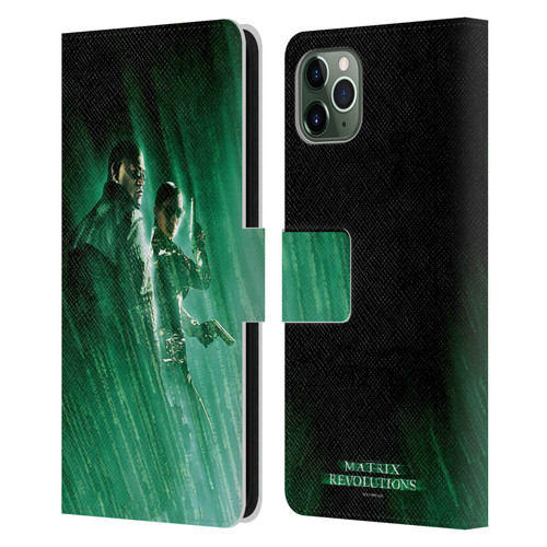 The Matrix Revolutions Key Art Morpheus Trinity Leather Book Wallet Case Cover For Apple iPhone 11 Pro Max