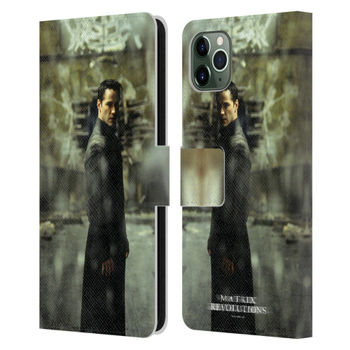 The Matrix Revolutions Key Art Neo 2 Leather Book Wallet Case Cover For Apple iPhone 11 Pro Max