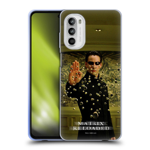 The Matrix Reloaded Key Art Neo 3 Soft Gel Case for Motorola Moto G52