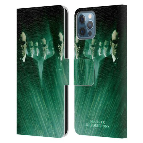 The Matrix Revolutions Key Art Smiths Leather Book Wallet Case Cover For Apple iPhone 12 / iPhone 12 Pro