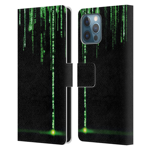 The Matrix Revolutions Key Art Everything That Has Beginning Leather Book Wallet Case Cover For Apple iPhone 12 Pro Max
