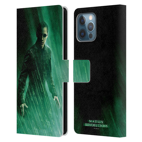 The Matrix Revolutions Key Art Neo 3 Leather Book Wallet Case Cover For Apple iPhone 12 Pro Max