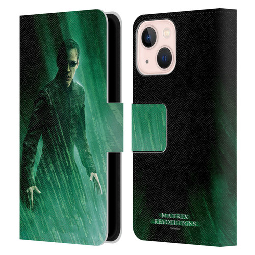 The Matrix Revolutions Key Art Neo 3 Leather Book Wallet Case Cover For Apple iPhone 13 Mini