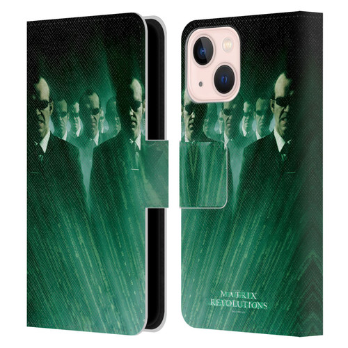 The Matrix Revolutions Key Art Smiths Leather Book Wallet Case Cover For Apple iPhone 13 Mini