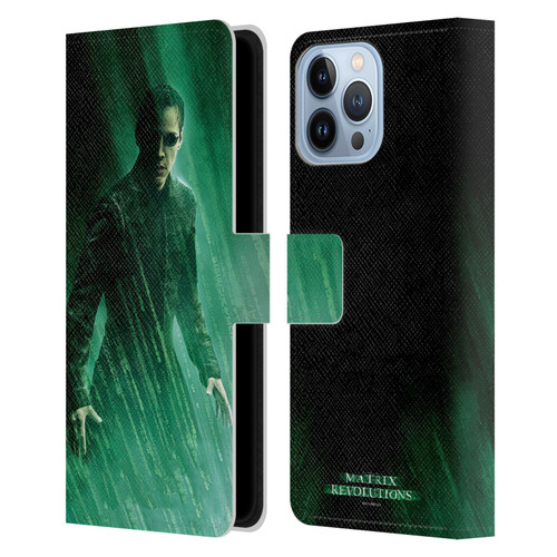 The Matrix Revolutions Key Art Neo 3 Leather Book Wallet Case Cover For Apple iPhone 13 Pro Max