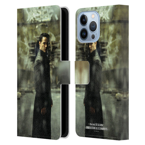 The Matrix Revolutions Key Art Neo 2 Leather Book Wallet Case Cover For Apple iPhone 13 Pro Max