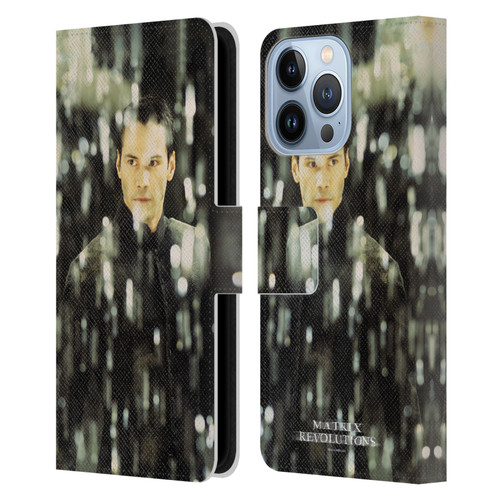 The Matrix Revolutions Key Art Neo 1 Leather Book Wallet Case Cover For Apple iPhone 13 Pro