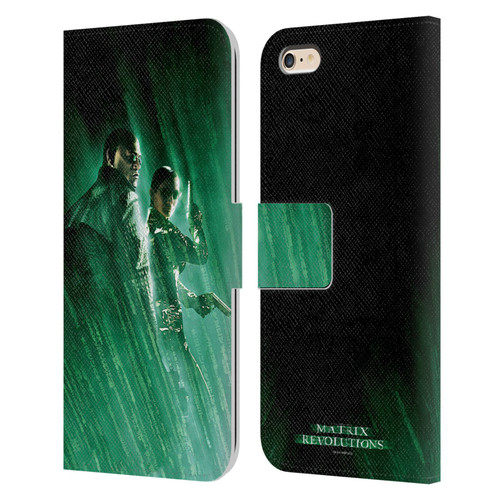 The Matrix Revolutions Key Art Morpheus Trinity Leather Book Wallet Case Cover For Apple iPhone 6 Plus / iPhone 6s Plus