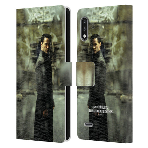 The Matrix Revolutions Key Art Neo 2 Leather Book Wallet Case Cover For LG K22