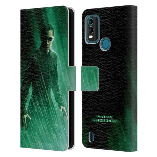 The Matrix Revolutions Key Art Neo 3 Leather Book Wallet Case Cover For Nokia G11 Plus