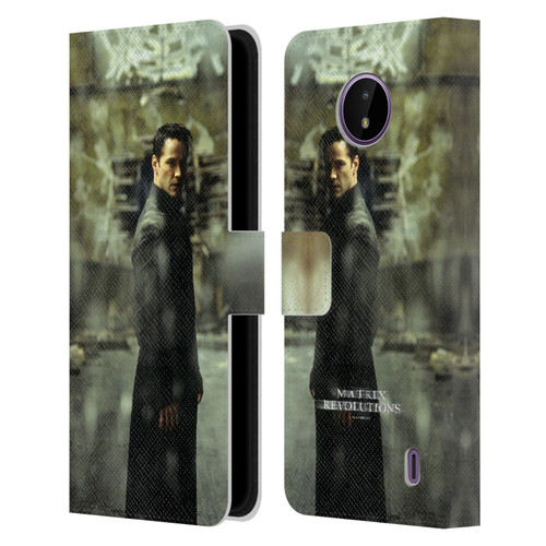 The Matrix Revolutions Key Art Neo 2 Leather Book Wallet Case Cover For Nokia C10 / C20