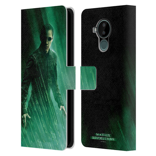 The Matrix Revolutions Key Art Neo 3 Leather Book Wallet Case Cover For Nokia C30