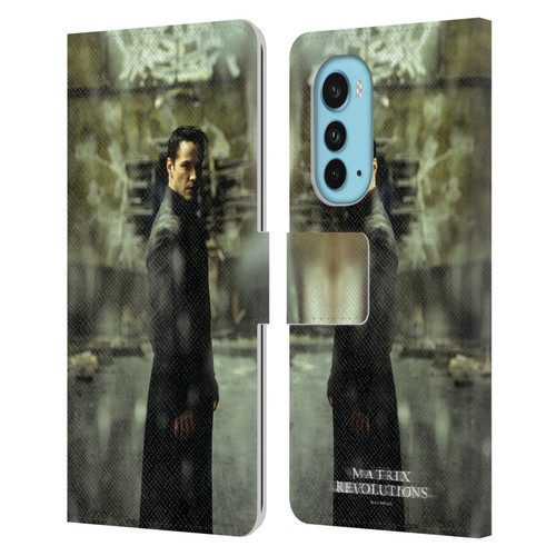 The Matrix Revolutions Key Art Neo 2 Leather Book Wallet Case Cover For Motorola Edge (2022)