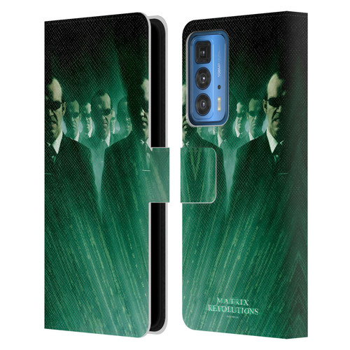 The Matrix Revolutions Key Art Smiths Leather Book Wallet Case Cover For Motorola Edge 20 Pro