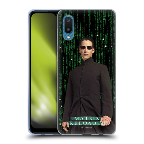 The Matrix Reloaded Key Art Neo 1 Soft Gel Case for Samsung Galaxy A02/M02 (2021)