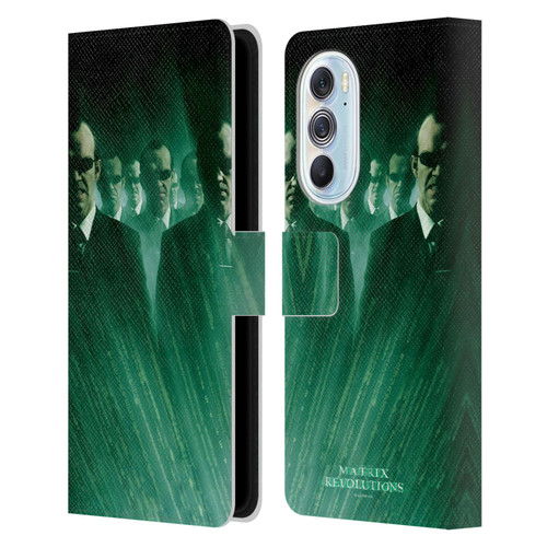 The Matrix Revolutions Key Art Smiths Leather Book Wallet Case Cover For Motorola Edge X30
