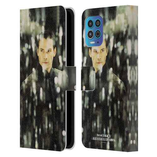 The Matrix Revolutions Key Art Neo 1 Leather Book Wallet Case Cover For Motorola Moto G100