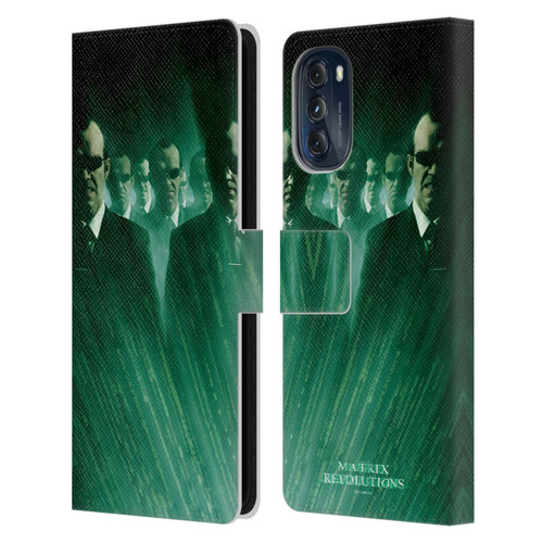 The Matrix Revolutions Key Art Smiths Leather Book Wallet Case Cover For Motorola Moto G (2022)