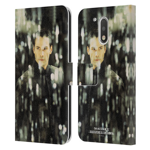 The Matrix Revolutions Key Art Neo 1 Leather Book Wallet Case Cover For Motorola Moto G41