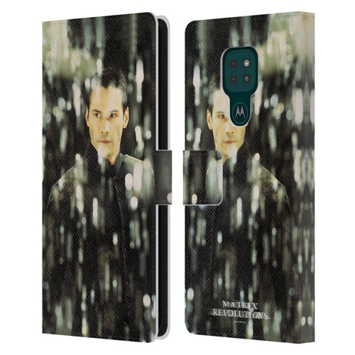 The Matrix Revolutions Key Art Neo 1 Leather Book Wallet Case Cover For Motorola Moto G9 Play