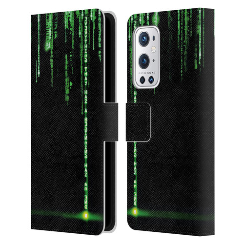 The Matrix Revolutions Key Art Everything That Has Beginning Leather Book Wallet Case Cover For OnePlus 9 Pro