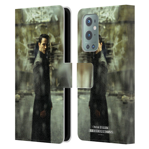 The Matrix Revolutions Key Art Neo 2 Leather Book Wallet Case Cover For OnePlus 9