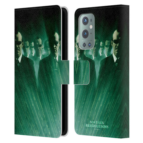 The Matrix Revolutions Key Art Smiths Leather Book Wallet Case Cover For OnePlus 9