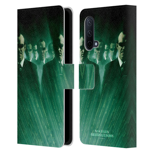 The Matrix Revolutions Key Art Smiths Leather Book Wallet Case Cover For OnePlus Nord CE 5G