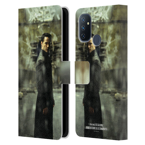 The Matrix Revolutions Key Art Neo 2 Leather Book Wallet Case Cover For OnePlus Nord N100