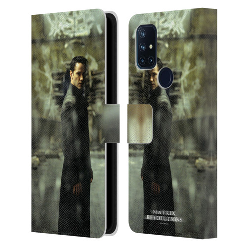 The Matrix Revolutions Key Art Neo 2 Leather Book Wallet Case Cover For OnePlus Nord N10 5G