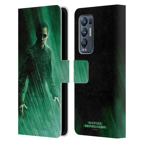 The Matrix Revolutions Key Art Neo 3 Leather Book Wallet Case Cover For OPPO Find X3 Neo / Reno5 Pro+ 5G