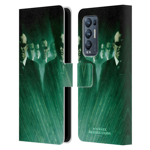 The Matrix Revolutions Key Art Smiths Leather Book Wallet Case Cover For OPPO Find X3 Neo / Reno5 Pro+ 5G